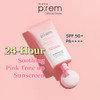 Make P:Rem Soothing Pink Tone Up Sunscreen Mineral Sun Care For Dehydrated Skin Lightweight Non-Greasy Formula Skin Tone Correction Korean Sunscreen Spf 50 1.69 Fl. Oz. 50Ml