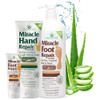 Miracle Of Aloe Hand & Foot Repair Cream Set With (8Oz Hand Cream) + (32Oz +1Oz Foot Cream)