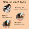 Nature Spell Rosemary Oil With Growth Complex For Hair Growth & Hydration Shampoo And Conditioner Set 5.07 & 10.14 Fl Oz
