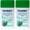 Nutribiotic Unscented Deodorant (Pack Of 2) With Witch Hazel Extract Grapefruit Seed Extract And Aloe Vera Gel Vegan Aluminum And Paraben 2.6 Oz.