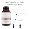 Hush & Hush SkinCapsule™ Clear+ Skin Care Supplement Vegan Acne Treatment for face Clean Nutraceuticals Supplements That Contains Vitamin ATurmeric Dandelion Root Zinc - 60 Capsules