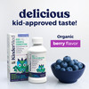 KinderMed Kids' Daytime Cough & Congestion Medicine for Ages 4-11 Years No Dyes No Artificial Flavors No Artificial Sweeteners Vegan Non-GMO Gluten Free Organic Berry Flavor (4 Fl Oz)