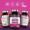 yrhealth Biotin Hair Growth Supplement 12,000mcg 180 Vegan Capsules