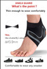 Ankle support strap for men and women, Breathable ligament injury ankle brace for sports Pain relief ankle protection guard (1Pair, L)