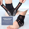 Ankle support strap for men and women, Breathable ligament injury ankle brace for sports Pain relief ankle protection guard (1Pair, L)