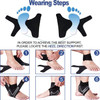Ankle support strap for men and women, Breathable ligament injury ankle brace for sports Pain relief ankle protection guard (1Pair, L)