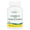 NaturesPlus Vitamin D3 and Vitamin K Complex 90 Tablets