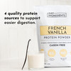 JUST INGREDIENTS French Vanilla Protein Powder – 30 Serving Bag – Grass-Fed Whey & Plant Protein Blend with Real Vanilla Bean – Sweetened with Coconut Sugar & Monk Fruit Non-GMO Gluten-Free
