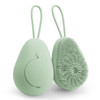 heqxwl Soft Silicone Exfoliating Loofah Body Scrubber - Fit for Sensitive Skin Clean and Sanitary Green
