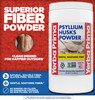 Yerba Prima Psyllium Husk Powder - 24 oz - Fine Ground Unflavored Sugar Free - Natural Fiber Supplement - Also for Baking - Contains Both Soluble & Insoluble Bulk for Regularity Support