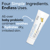 BioGaia Baby Probiotic Ointment  Soothes & Hydrates Dry Irritated & Sensitive Skin  Use It From Head to Toe  Formulated With Plant-Based Oils & Probiotics  Steroid Free & Microbiome-Friendly  0.8