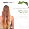 Lazartigue Repair Mask  Keratin Treatment for Damaged Hair  Restructures Hair Fiber & Reduce Split Ends  Vegan Sulfate & Silicone 8.4 Fl Oz