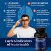 Ageless Brain Supplements for Memory and Focus & Cognitive Improvement | Nootropic Brain Supplement for Men & Women | Support Mental Clarity & Neuro Health | Including Vitamin B6, B12, 60 Capsules