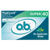 o.b. Tampons No Applicator Fragrance-Free - 40ct