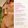 Kopari Golden Sunglaze Sheer Body Mist Sunscreen SPF 50, 150ml