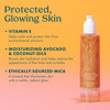 Kopari Sun Shield Body Glow Broad Spectrum SPF 30 Lightweight Shimmering Gel Texture Absorbs Quickly Non Sticky Glowing Results Golden Amber 5 oz