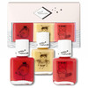 Manucurist Kids Nail Polish Lucette Pia Kiki - Nail Polish Set : Red Glittery Yellow Coral Red - Water Based Non Toxic for Kids - Princess Party Favors - Vegan & Made in France - Christmas Gifts