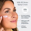 Beekman 1802 Milk Rx Advanced Better Aging Face Cream - Goat Milk Protein Exosomes & Polypeptide Facial Moisturizer - Doctor Formulated For Collagen Boosting & Skin Firming - Fragrance