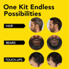 Cleverman 2X Pack Hair & Beard Dye Kit For Men All-In-One Reusable Mens Hair Color Natural Gray Coverage Ammonia- Beard Mustache Dye For Men (Jet Black For Black Men)