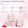 Cosmoo 80Pcs Nail Polish Remover Pads In Box Easy To Carry Removal Lint  Nail Polish Wipes For Natural Air-Dried Water/Oil Based Bodyworks Nail Polish Wipe Pads (80Pcs)