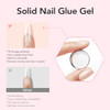 Curvlife Soft Gel Solid Nail Glue-15G For Press On Nails  3 In 1 Soft Gel Full Cover Nail Tips For Strengthen Uv Light Cured