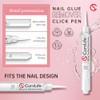 Curvlife 10G Semi Solid Nail Glue Gel With 5Ml Remover Pen No Uv Light Needed For Press On Nails Click&Remove Pen
