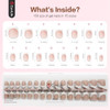 Curvlife 300Pcs French Gel Nail Tips Press-On Nails Skin Tone Options Gel X Nail Tips 15 Sizes French Tips Design For Diy Nail Art