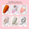 Curvlife Solid Gel Nail Art Polish Nail Art Diy Design Jelly Gel Nail Polish Cream Neon Pastel Gel Nail Polish Set Soak Off Uv Led For Nail Art Beginner Diy Home/Salon (Eleanos 4 Color)