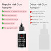 Curvlife Pinpoint Nail Glue Remover 20Ml Acetone- Gentle Dissolver For Press On Nails Multi-Functional Remover For Nail Tips & Extensions Quick Adhesive Debonder