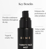 Dime Beauty Thirsty Face Mist With Electrolytes Meadowfoam And Sea Buckthorn Hydrating Facial Spray 2 Oz / 60 Ml