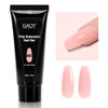 Gaoy Poly Gel 60G Nail Extension Gel Pink Nude Builder Enhancement For Beginner & Professional Nail Art Salon Diy At Home