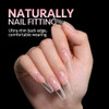Gaoy Medium Square Fake Gel Nail Tips 12 Sizes False Full Cover Acrylic Press On Nails 240Pcs Soft Half Matte Tips