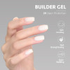 Gaoy Builder Gel For Nails 16Ml Nail Strengthener In A Bottle Nail Extension Hard Gel Soak Off Long Lasting Uv Light Cure 1726 Baby Pink Base Coat Top Coat Needed
