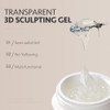 Gaoy 3D Sculpting Gel For Nail Art Semi-Solid Modeling Gel For Rubbing Chrome Nail Powder Sticking Rhinestones And Painting No Wipe