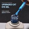 Gaoy Cat Eye Gel Nail Polish Set 6 Colors Glitter Blue Mermaid Holographic Translucent Cat Eye With Magnet Soak Off Uv Gel For Nail Art Tears Gleam