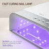 Gaoy Professional Uv Nail Lamp Big Cavity Design For Long Nails 36 Led Fast Curing Light With Infrared Sensor For Salon Gel And Acrylic Polish