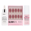 Glamnetic Press-On Nails - Fall Mauve  Super Strong Brush On Nail Glue & Press-On Nail Remover  Opaque Muted Blush Mauve Short Oval False Nails Reusable