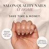 Glamnetic Press-On Nails Bundle - Honey Bun & Fall Mauve  Nude Velvet Sparkly Short Almond Fake Nails  Muted Blush Mauve Short Oval False Nails  Reusable Salon-Quality Nail Kits