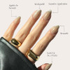 Glamnetic Press-On Nails Bundle - Honey Bun & Fall Mauve  Nude Velvet Sparkly Short Almond Fake Nails  Muted Blush Mauve Short Oval False Nails  Reusable Salon-Quality Nail Kits