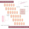 Glamnetic Press-On Nails Bundle - French Butter Fall Mauve & Goal Digger  Round Yellow French Tips With A Glossy Finish  Muted Blush Mauve Oval False Nails  Natural Short Round False N