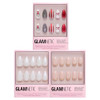Glamnetic Press-On Nails Bundle - Crybaby Clown Goal Digger & Hailey  Almond 3D Fake Nails With Clown & Swirl Designs  Natural Round False Nails With Gold Foil  Glazed Short Almond Fal