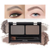 Kaely 2 Color Eyebrow Powder Makeup Kit Eye Brow Contour Palette For Beginners Long Lasting Waterproof Eye Brow Powder With Brow Brush Get Full Defined Natural Brows 01 Light Brown+Grey