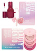 Kaja Lip & Blush Glazed Keychain Stain - Jelly Charm 01 Cherry Spritz + Beauty Bento Collection - Bouncy Eyeshadow Trio 01 Rosewater 0.03 Oz Bundle