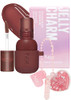 Kaja Lip & Blush Glazed Keychain Stain - Jelly Charm 06 Mocha Glaze + Blush - Cheeky Stamp 01 Coy 0.17 Oz Bundle