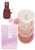 Kaja Lip & Blush Glazed Keychain Stain - Jelly Charm 06 Mocha Glaze + Beauty Bento Collection - Bouncy Eyeshadow Trio 16 Peach Madeline Bundle