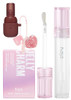Kaja Lip & Blush Glazed Keychain Stain - Jelly Charm 06 Mocha Glaze + Lip Gloss - Gloss Shot 01 Crystal Clear 0.14 Fl Oz Bundle