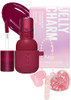 Kaja Lip & Blush Glazed Keychain Stain - Jelly Charm 01 Cherry Spritz + Beauty Bento Collection - Bouncy Eyeshadow Trio 08 Chocolate Dahlia Bundle