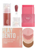Kaja Juicy Glass Lip Plumping Oil 08 Cherry Cola + Dewy Bar - Creamy Multi-Stick Blusher & Lip Balm 02 Strawberry Sorbet10G + 3-In-1 Blendable Sculpting Trio - Play Bento 01 Butter Up Bundle