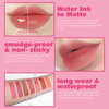 Kimuse Water Gel Lip Tint 6 Colors Set Highly Pigmented Long Lasting Moisturizing Glossy Lip Stains Hydrate Lightweight Lip Gloss Makeup