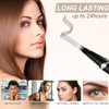 Lavone 2-In-1 Dual-Ended Waterproof Eyebrow Pencil 4 Tip Microblading Pen & Ultra-Precise Brow Pencil Dual-Ended Eyebrow Brush Natural-Looking Dark Grey
